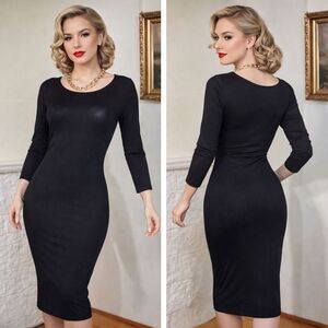 Sexy Bodycon Little Black Dress LBD